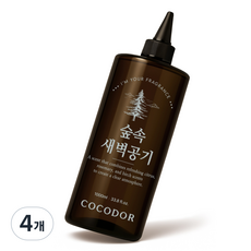 코코도르 디퓨저 리필액, 숲속새벽공기, 1L, 4개