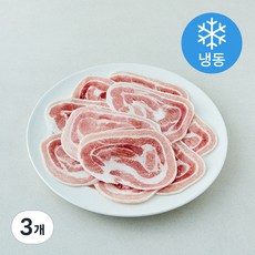 목우촌 한돈 꽃삼겹 구이용 (냉동), 3개, 500g