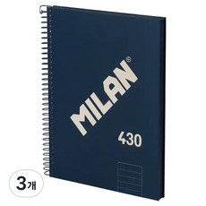 MILAN 1918 可撕式線圈筆記本 A5, 3個, 藍色