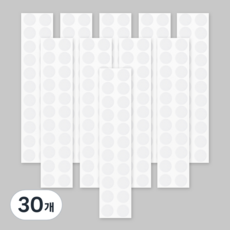 코멧 홈 원형 찍찍이 테이프 20 mm 11쌍, 30개