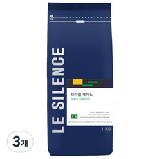LeSilence 巴西喜拉朵原豆咖啡, 原豆(未研磨), 3個, 1kg
