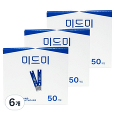 미드미 개인용 혈당 검사지, 6개, 50개입