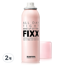 쏘내추럴 올 데이 타이트 메이크업 세팅 픽서, 75ml, 2개