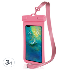 Jelluttuk 手機防水包防水殼, 3個, 粉色