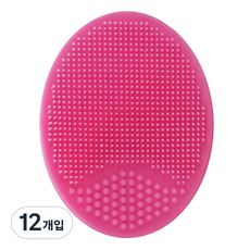 黃麻矽膠清潔墊, 12入, 隨機出貨