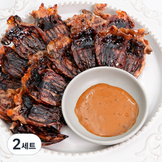 Bada Food 柔軟香濃烤魷魚 短腳 85g + 全州家常醬 15g 套組, 2套, 100g