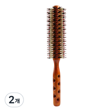 Speedentic 專業用鬃毛梳 髮根蓬鬆大王圓梳 3號, 混合顏色, 2個