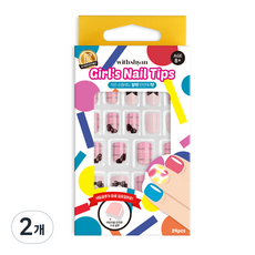 위드샨 어린이 걸즈 네일 팁, 05 공주놀이, 2개