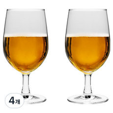 델리글라스 스템 맥주잔 400ml EJ5640, 4개