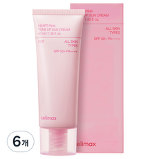 셀리맥스 하트핑크 톤업 선크림 SPF50+ PA++++, 40ml, 6개