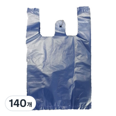 附提把高級超市塑膠袋 5號 青乳白, 140個
