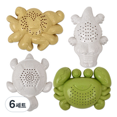 모래놀이 몰드 틀 4종 세트, 바다생물, 300g, 6세트