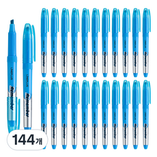 Lineplus Remember 螢光筆, 藍色, 144個