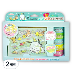 핑크망고 산리오 펄 마테 다꾸 스티커 세트, 포차코, 2세트