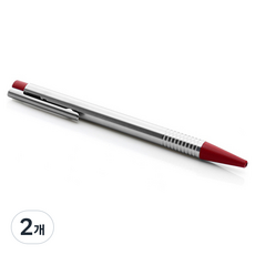 LAMY 로고 볼펜 205 블랙심, 스틸 매트레드, 2개