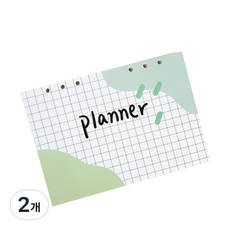 Lallayena 一年日誌 ver.2 月計畫 12 + 週計畫 60 6孔打孔 72張 + 前後封面, 單一顏色, 2個