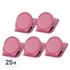 골드팡 동글 마그넷 냉장고 화이트보드 클립 올 핑크, 25개, 1개입, 3 x 3.5 cm