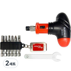 SESHIN Buffalo 棘輪螺絲起子套組 SB-RDS8, 2套