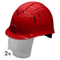 동명 경량 통풍모 일반창 스모키 보안경, 레드