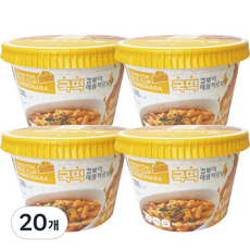 COOK-TOK SJ Food浪漫兄弟辣炒年糕即食杯 辣炒年糕微辣奶油, 145g, 20個