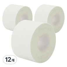 크리다 C-tape 스포츠 테이프 화이트 3.8cm x 9.1m, 12개, 1개입