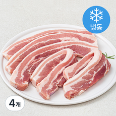 데일리이츠 MAUM 오스트리아산 삼겹살 구이용 15mm (냉동), 1kg, 4개