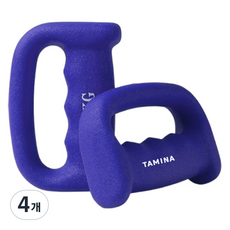 TAMINA SPORTS 高級握把式啞鈴 藍色, 1kg, 4個