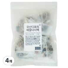 이미지 국산 디포리 해물 다시팩, 240g, 4개