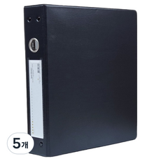 문화산업 문화 비닐 사다리 바인더 5cm B681-7, 흑색, 5개