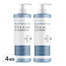 PANTHESTIC 積雪草抗痘系列沐浴露 500ml + AC乳液 500ml, 4組