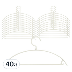 Market Plan 圓形衣架, 40個, 奶油色