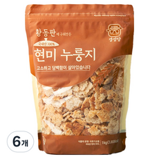 경성당 현미 누룽지, 1kg, 6개