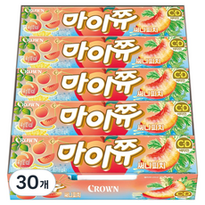 CROWN 皇冠 Mychew 陽光水蜜桃條, 44g, 30個