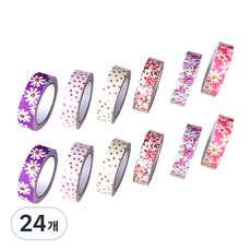 靈活的烏龜布質裝飾膠帶, 隨機出貨, 24個