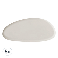 ade.l 鵝卵石造型矽膠餐具架, 5個, 米色