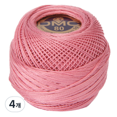 DMC 19號線 80編織刺繡蕾絲線, 3688, 4個