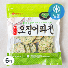 롯데푸드 한입 오징어파전 (냉동), 500g, 6개