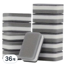 스완 양면 스크레치 블록 수세미 그레이, 36개, 1개입