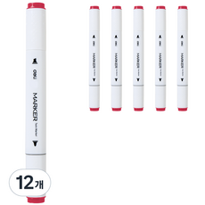 델리 삼각 트윈 마카펜 15 제라늄 70803A, 1색, 12개