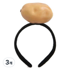 미미파티 음식 야채 채소 행사 머리띠, 감자, 3개
