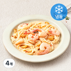쿡솜씨 새우크림 파스타 밀키트 (냉동), 440g, 4개
