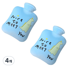 EVER HOUSE 超細纖維藍色保溫熱水袋, 4個