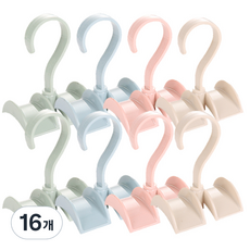 리버그린 회전식 다용도 가방정리걸이, 랜덤 발송, 16개