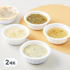 짱죽 영양국 C 오징어콩나물국 150g + 새우애호박계란탕 150g + 한우사골된장국 170g + 닭가슴살들깨국 150g 세트, 2세트