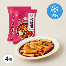 33떡볶이 오리지널 떡볶이 (냉동), 566g, 4개