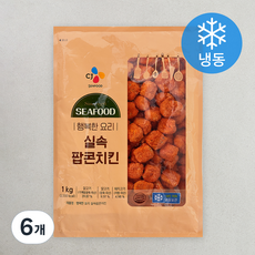 행복한요리 실속팝콘치킨 (냉동), 1kg, 6개