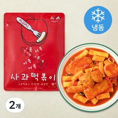 사과떡볶이 반전팩 어묵떡볶이 매운맛 (냉동), 850g, 2개