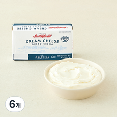 스미스필드 크림 치즈, 227g, 6개, 1개입