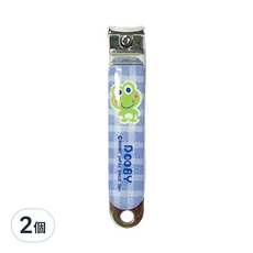 DOOBY 大眼蛙 嬰兒安全指甲剪, 防滑設計, 使用更方便, 2個, 青蛙