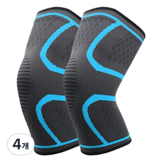 씨오브비 고탄력 스포츠 무릎 보호대 2개 세트, 스카이블루, 4개